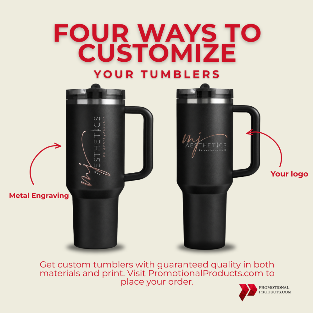 Discover four popular ways to customize your tumbler, including metal engraving, screen printing, UV printing, and vinyl stickers.
