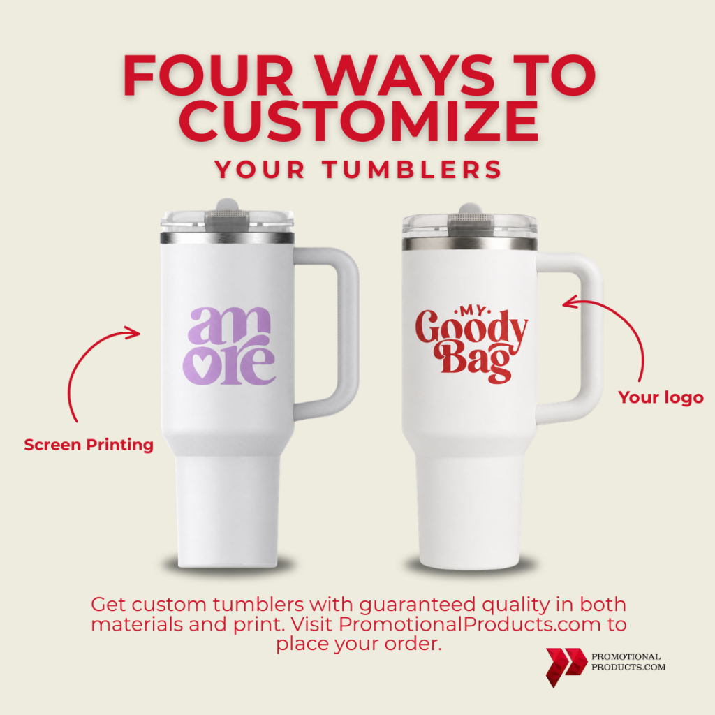 Discover four popular ways to customize your tumbler, including metal engraving, screen printing, UV printing, and vinyl stickers.